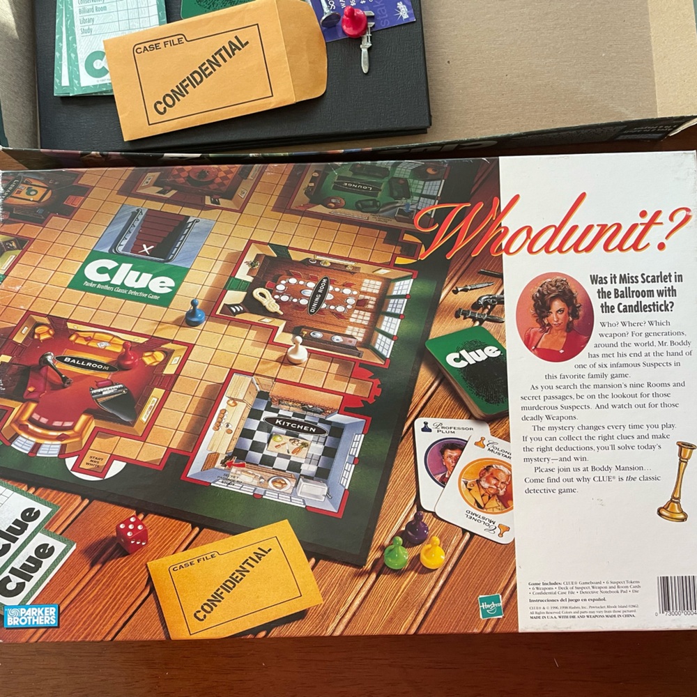 Hasbro Clue Board Game - Vibrant Mystery Challenge